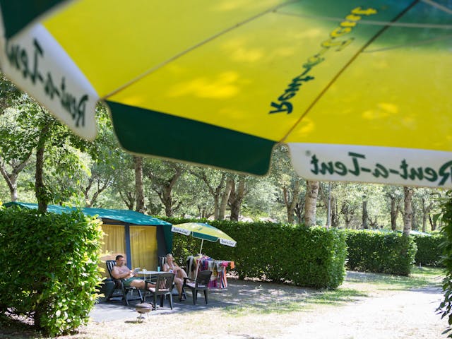 Bungalowtent Blue Parco delle Piscine Parasol