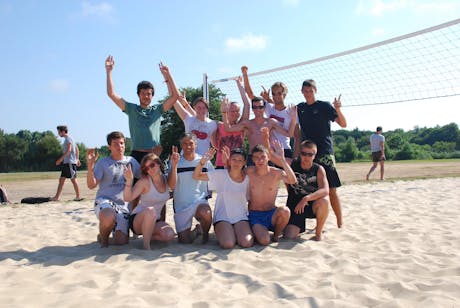 Volleyballen camping le Vieux Port