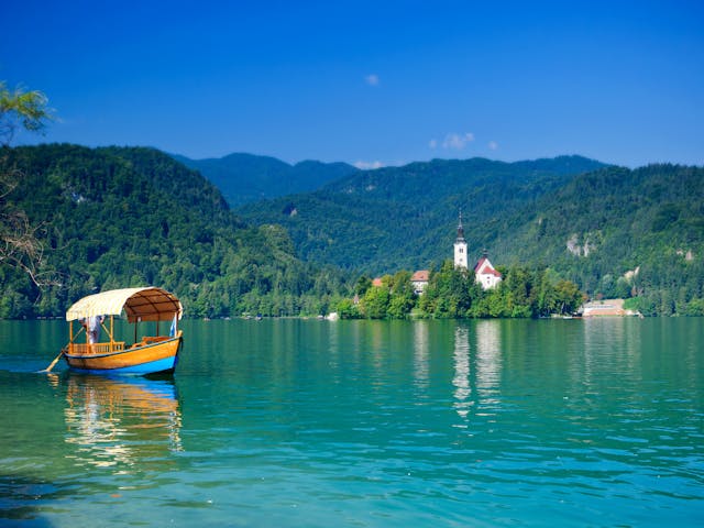 Meer van Bled in Slovenië