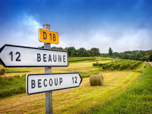 route in de Bourgogne