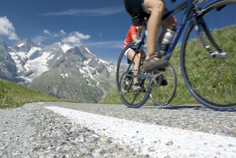 wielrennen in de Alpen