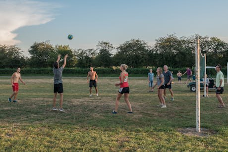 Camping Beauregard volleyballen