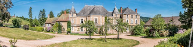 Chateau de Montrouant kasteel tuin