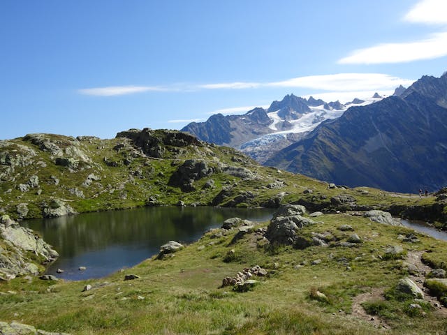 Wandelvakantie Mont Blanc West uitzicht