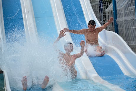 Camping La Mer Blanche waterglijbaan