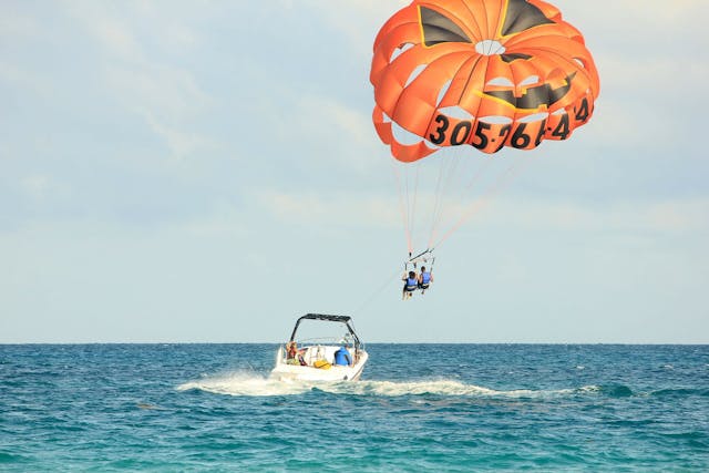 Parasailing in Istrië