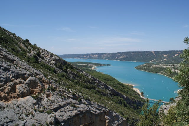 Gorges du Verdon uitzicht op meer