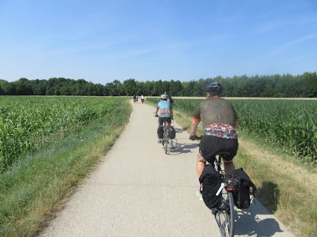 Loire à Vélo fietsers