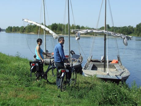 Loire à Vélo fietsers boot