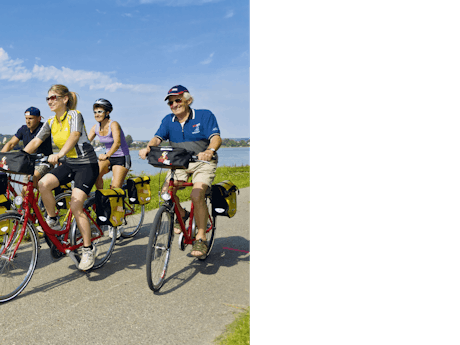 Passau - Wenen groepje fietsers