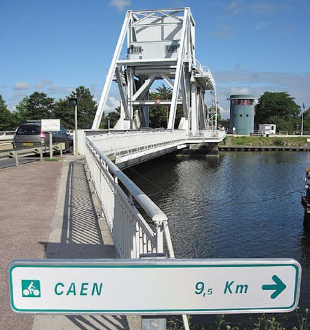 Normandië brug naar Caen