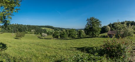 uitzicht camping Château de Montrouant