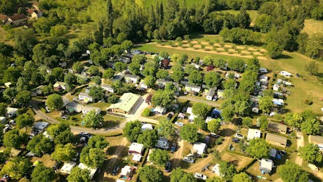 Drone foto camping Le Moulin de Paulhiac