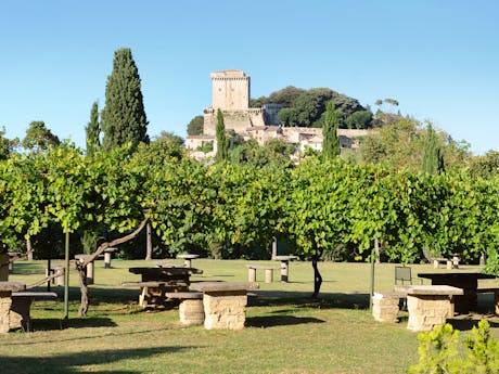 Stenen picknick tafels Parco delle Piscine