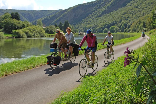 Maasroute langs de rivier