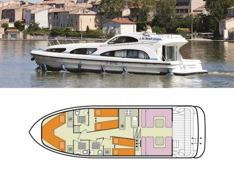 plattegrond en foto Elegance Le Boat