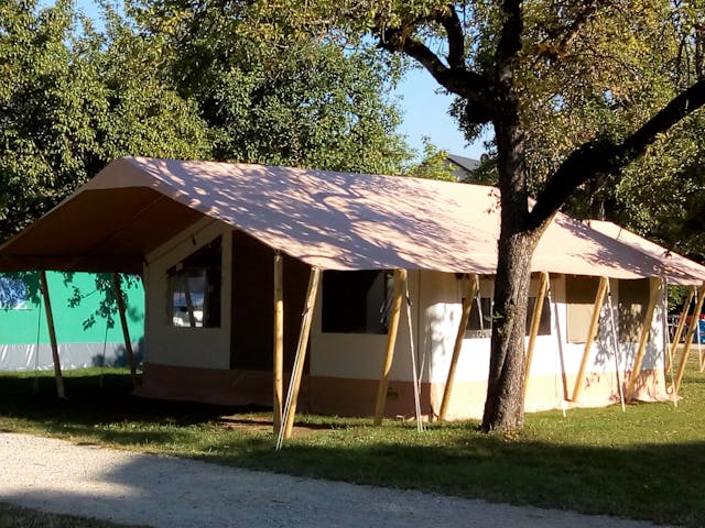 Safaritent Caramel Lodge camping La Ferme de