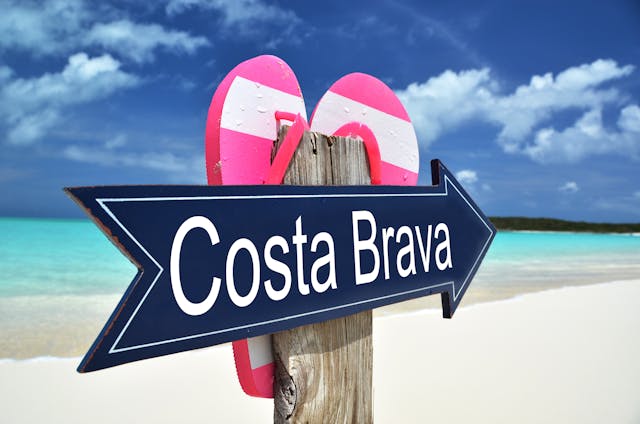 Stock Costa Brava Spanje
