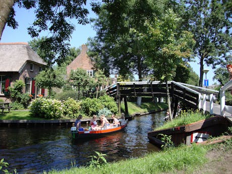 Nederland Giethoorn met de boot