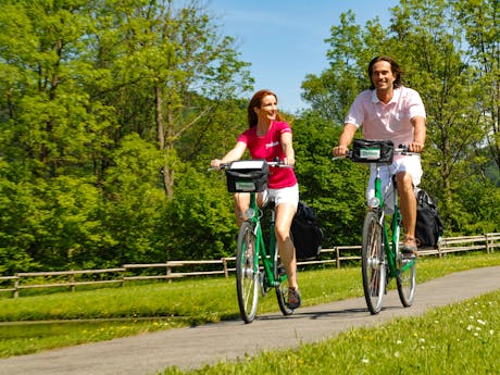 Eurobike fietsers Drauradweg