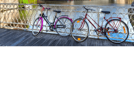 op de fiets in Gent