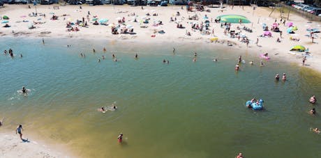 Camping de Heische Tip strand