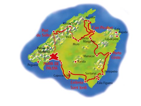 Kaart Mallorca