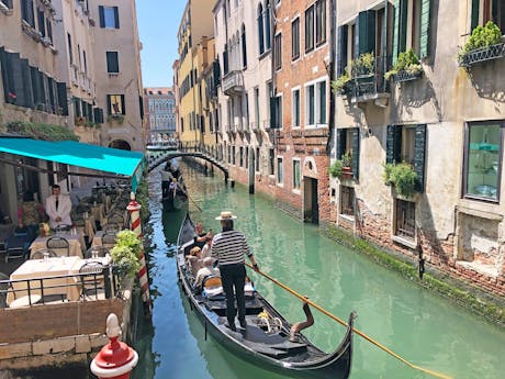Venetië gondelaar