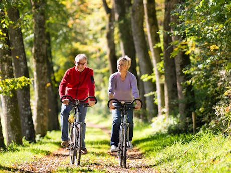 Fietsen omgeving camping Give