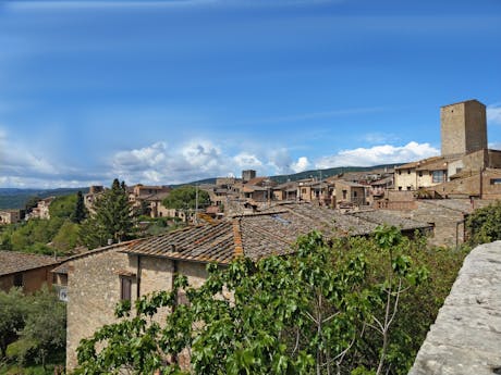 Toscane uitzicht vanaf San Gimignano