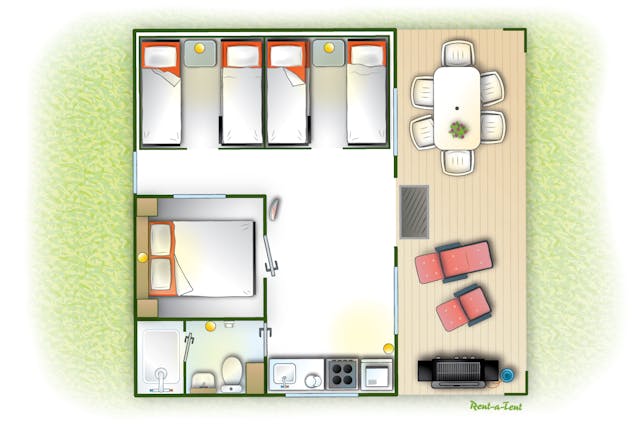 Grand Lodgetent plattegrond