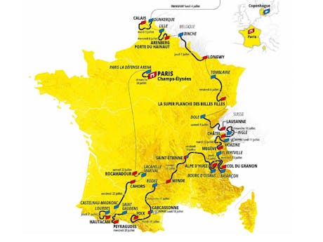 Route Tour de France 2022