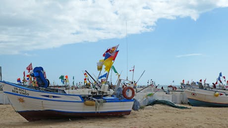 Algarve - Portugal - boot op strand