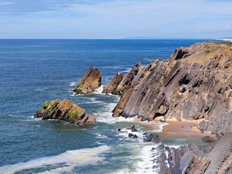 Kust bij S. Pedro de Moel Portugal