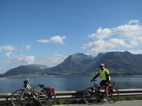 Sunnhordland Noorwegen fietsens onderweg
