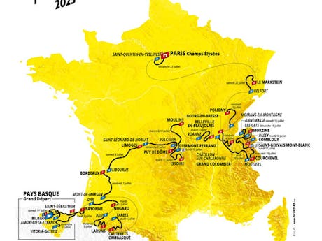 Tour de France 2023 route