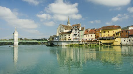 ViaRhôna brug over de Rhône