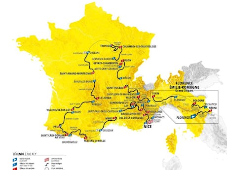Route Tour de France 2024