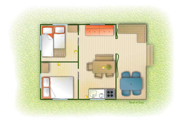 Safaritent lemon plattegrond