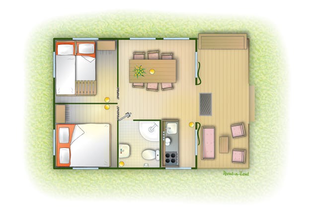 Plattegrond Safaritent Emerald