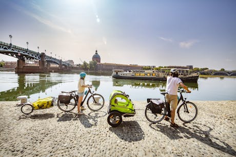 Canal du Garonne fietser