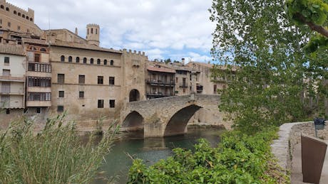 Stadje in Aragon Spanje