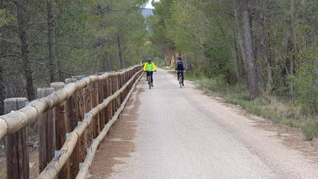 Fietsen over de Zafan Greenway Spanje