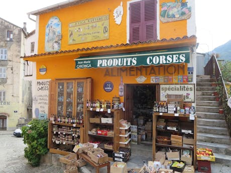 Corsica, Corte en Calvi - souvernirwinkel