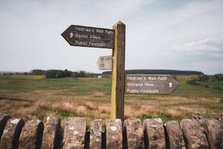 Wegwijzer Hadrian Wall 