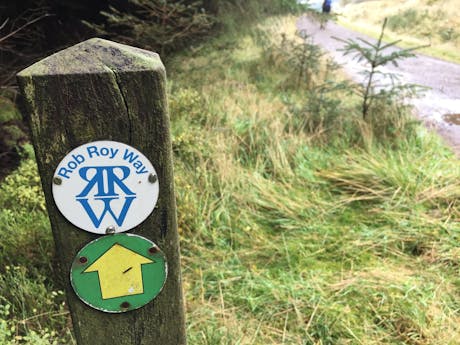 Bewegwijzering Rob Roy Way Schotland