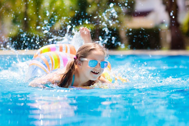 Meisje in water